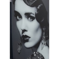 Picture Glass Beauty Lady 120x150cm
