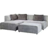 Corner Sofa Infinity Ottomane Grey Left