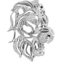 Wandschmuck Lion Silber