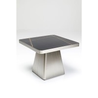 Table d appoint Miler argenté 60x60cm