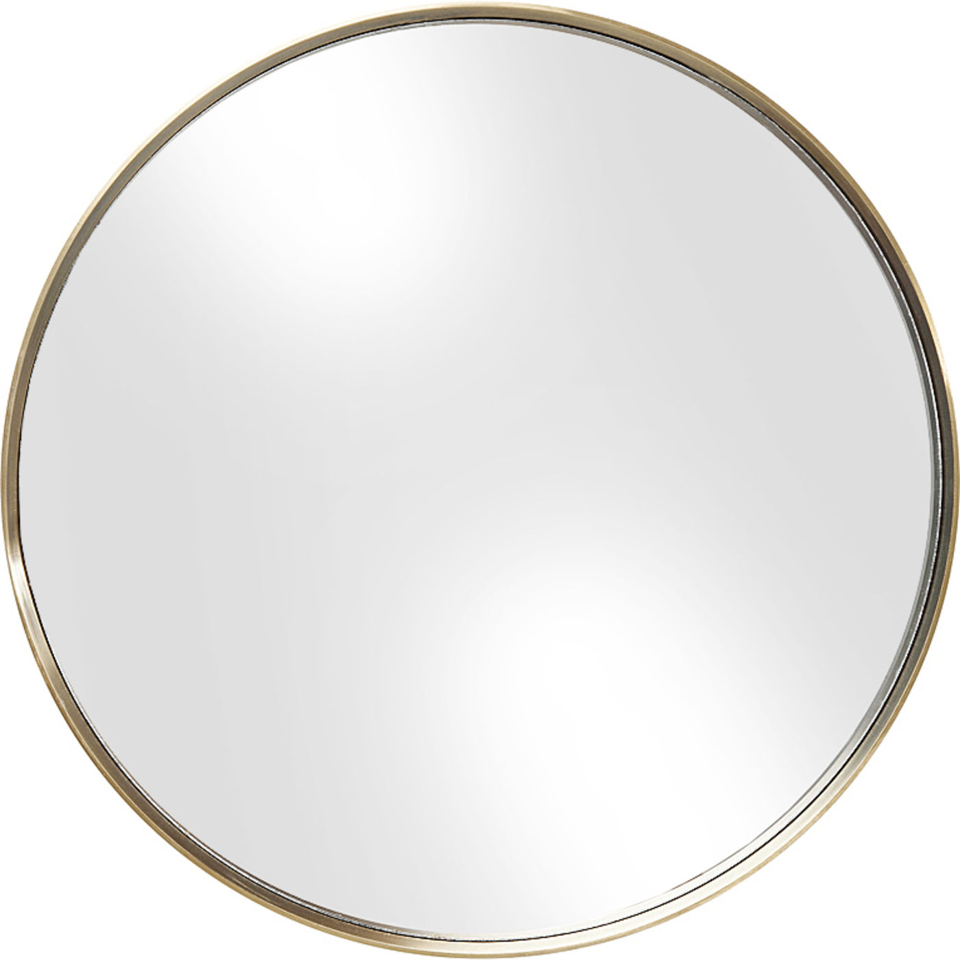 Spiegel Curve Round Brass Ã60cm