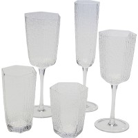 Red Wine Glass Cascata Clear