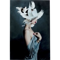 Glasbild Mother of Doves 80x120cm