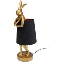 Lampe à poser Animal Rabbit doré/noir 50cm