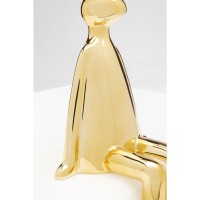 Figura decorativa Sitting Rabbit oro 35cm