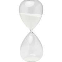 Hourglass Timer White 45cm