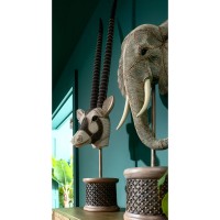 Deco Object Elephant Head Pearls 76