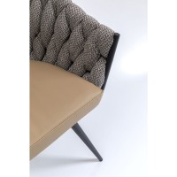 Chair with Armrest Knot Tweed