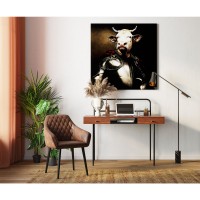 Picture Glass Knight Cow 120x120