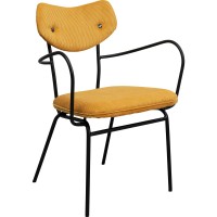 Chair with Armrest Viola Yellow