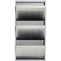 Shoe Container Caruso 3 Silver brushed (MO)