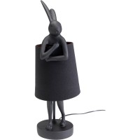 Lampada da tavolo Animal Rabbit nero opaco 50cm