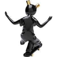 Deco Figurine Skating Astronaut Black 21cm