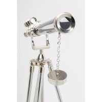 Oggetto decorativo Telescope argento125cm