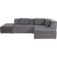 Corner Sofa Infinity Ottomane Cord Grey Right