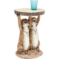 Table d appoint Animal Meerkat Sisters Ø33cm