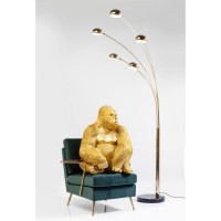 Figura decorativa Monkey Gorilla Side XL oro 76cm
