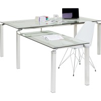 Desk Lorenco Corner Chrome 210x180cm