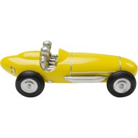Oggetto decorativo Racing Car giallo 9cm