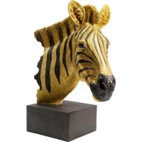 Oggetto decorativo Zebra oro 35cm