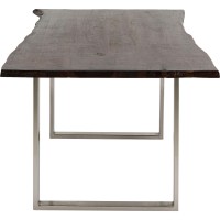 Table Harmony foncé-chromé 160x80cm