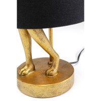 Lampe à poser Animal Rabbit doré/noir 50cm