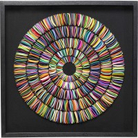 Quadro decorativo Pasta Colore Circles 80x80cm