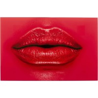 Glasbild Red Lips 120x80cm