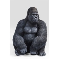 Oggetto Deco Monkey Gorilla Side XL Nero