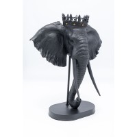Oggetto decorativo Elephant Royal nero 57cm