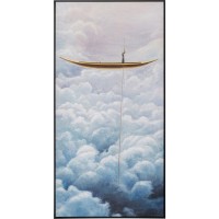 Gerahmtes Bild Cloud Boat 60x120cm