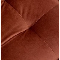 Echantillon tissu Jessy velours marron foncé 10x10