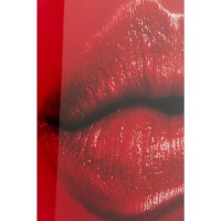Tableau en verre Red Lips 120x80cm