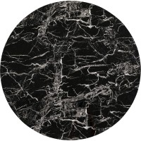 plateau de table Schickeria marbre noir Ø110c