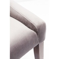 Chaise Mode velvet gris