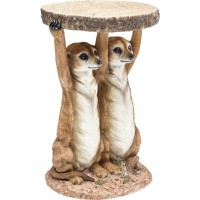 Tavolino d appoggio Animal Meerkat Sisters Ø33cm