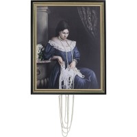 Peinture à l’huile Frame Lady Pearls 80x100cm