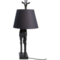 Lampada da tavolo Animal Giraffe nero opaco 71cm