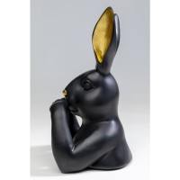 Figurine décorative Sweet Rabbit noir 31cm