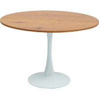 Table Schickeria chêne blanc Ø110cm