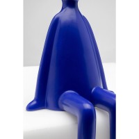Deko Figur Sitting Rabbit Blau 35cm