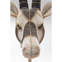 Decoration Object Antelope Head Pearls 79