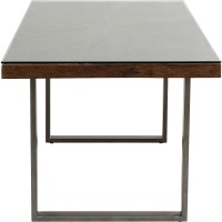 Table Conley acier brut 180x90