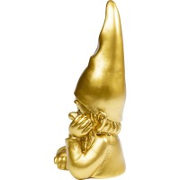 Figurine décorative Nain doré 21cm