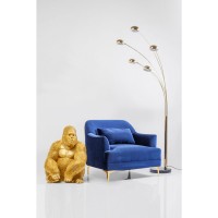 Figurine décorative Monkey Gorilla Side doré 76cm