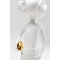 Deco Figurine Ball Girl White 41cm