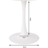 Struttura tavolo Schickeria bianco Ø80cm