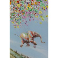 Quadro su tela Flying Elephant In Day 120x160cm