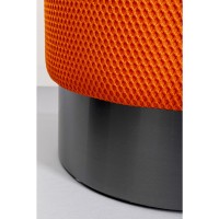 Tabouret Jody orange - Mesh noir Ø35cm