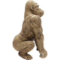Figurine décorative Shiny Gorilla doré 46cm